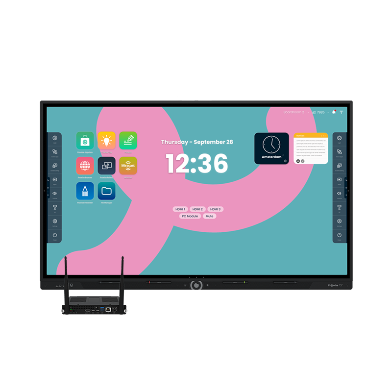 Інтерактивна панель Prowise Touchscreen Ten G3 65", комп. модуль OPS Prowise G5 (i5-12450H/8/256/W11ProEdu), настінне кріплення